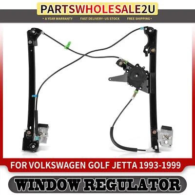 Regulador de ventana eléctrica delantero izquierdo izquierdo para Volkswagen Golf Jetta 1993 1994-1999 Foto 1 de 4