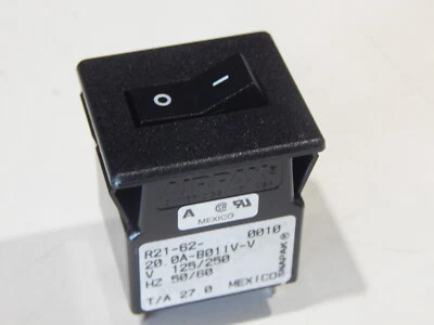 AIRPAX R21-62-20.0A 20A CIRCUIT BREAKER CIRCUIT PROTECTOR PUSH TO RESET