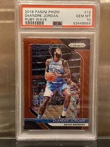 PSA 10 2018 Panini Prizm #12 DeANDRE JORDAN {Flawless QR Slab} Dallas Pop 4 - Picture 1 of 4