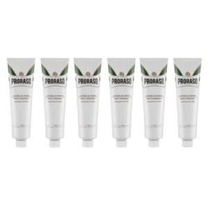 Proraso Shaving Cream in Tube Sensitive Skin - White 5.2 oz - 6 Pack - Picture 1 of 2