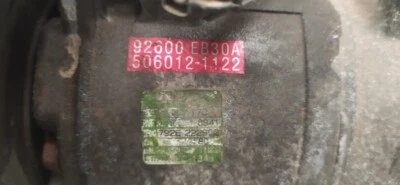 92600EB30A compresor del aire acondicionado para NISSAN CABSTAR - 09.06 213818 - Imagen 1 de 3