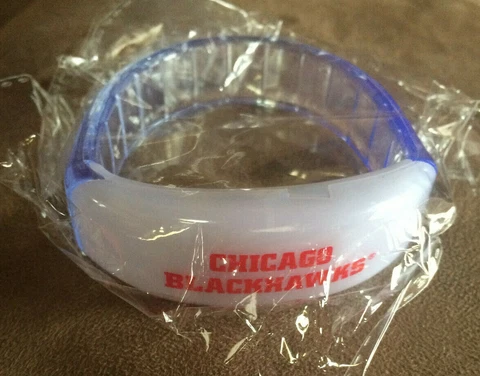 Chicago Blackhawks - * 2016 Opening Night "Light-up" Bracelet *-*Set of 2_ NEW*! Cover