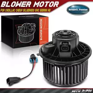 A/C Heater Blower Motor w/Fan Cage for Chevy Silverado 1500 2500 3500 GMC Sierra - Picture 1 of 10