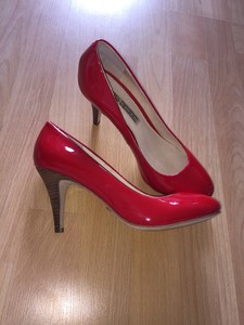 Buffalo Plateau Lack High Heels Rot Größe 38 Neu