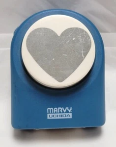 Marvy Uchida Heart Shape Blue Paper Punch For Scrapbooking Crafts - Picture 1 of 6