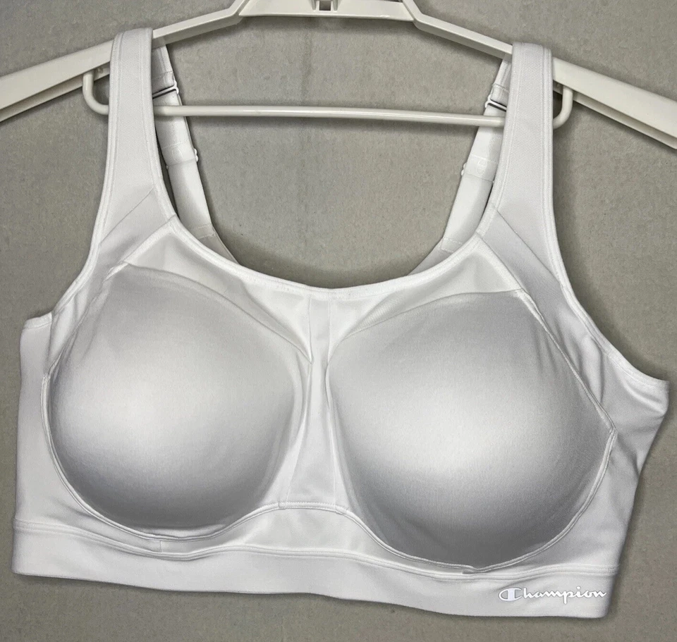 Sujetador Champion 44DDD Sports Plus Control de Movimiento Blanco Con Aros Alto Impacto QB1527 Foto 1 de 4