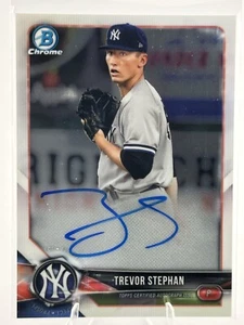 2018 Bowman Chrome - Prospect Autographs #BCPA-TS Trevor Stephan - Picture 1 of 2