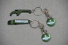 2x Somersby Cider Bottle Opener + Shopping Trolley Coin Collectors Keyring New