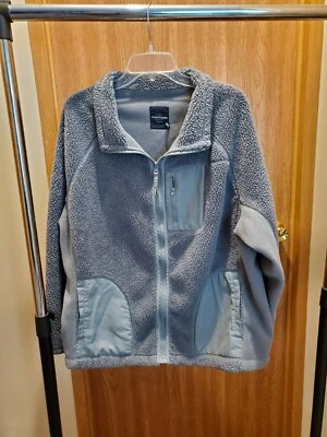 Chaqueta Faded Glory Mujer Talla 3XG Gris Manga Larga Cremallera Completa Abrigo 22W - 24W fus Foto 1 de 4