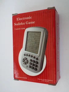 Electronic Sudoku Handheld Portable Pocket Game - 5 Levels of Play - Picture 1 of 4
