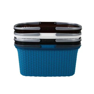Rival R37600 Wäschekorb Rattan-Design, 32 Liter, 56 x 37 x 28 cm (Farbe zufällig - Bild 1 von 4