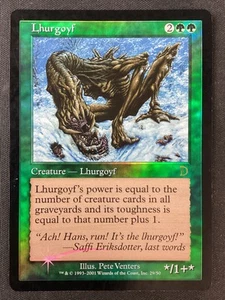 MTG Deckmasters Garfield vs Finkel #29 Lhurgoyf FOIL HP - Picture 1 of 2