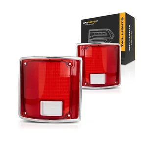 For GMC Jimmy 1990 1991 Tail Light Lens Driver and Passenger Side | Pair - Picture 1 of 9