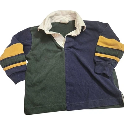 Vintage Osh Kosh OshKosh Stripe Long Sleeve Polo Rugby Shirt Boys 2T - Image 1 of 4