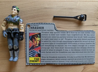 VINTAGE HASBRO 1986 G.I JOE COBRA ACTION FIGURE DREADNOK THRASHER 100% COMPLETE - Image 1 of 4