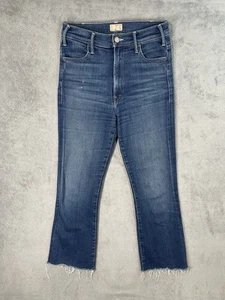 Mother Jeans Damen 27 blau The Hustler Ankle ausgefranster Saum Home Movies dunkle Waschung - Bild 1 von 13