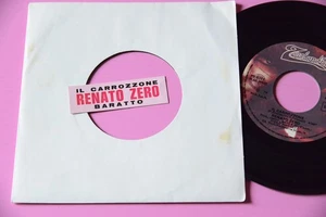 RENATO ZERO 7" CARROZZONE BARATTO 7" 45 STICKER JUKE BOX STRIP - Foto 1 di 1