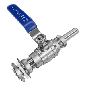 npt 1/2 home brew bulkhead ball valve stainless steel 304 for Homebrew beer K... - Picture 1 of 6