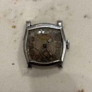 78 Herren Vintage 30er Jahre Elgin Legionär Handaufzug Art Deco alte Panzeruhr Kopf - Bild 1 von 4