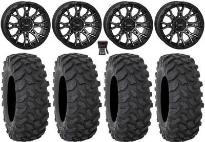 System 3 ST-6 14" Wheels Dark Tint 30" XTR370 Tires Can-Am Commander Maverick - Image 1 of 4