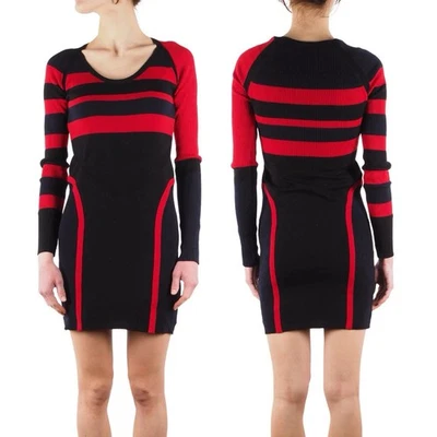 Mini Vestido Suéter ALEXANDER MCQUEEN Tejido Acanalado Bodycon Y2K Talla S Pequeño Lana Foto 1 de 4