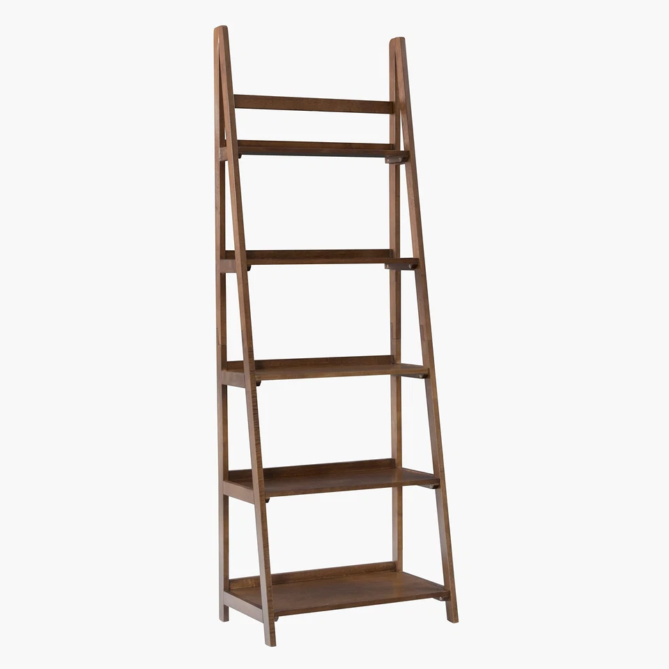 Estante Melissa meados do século, nogueira por Linon grande - Imagem 1 de 4