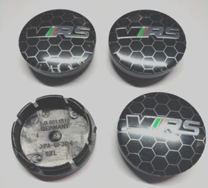 4Pcs Skodas Honeycomb Wheel center caps 56mm Scala Rapid Fabia Octavia Roomster - Picture 1 of 3