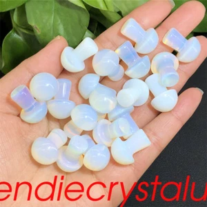 20pcs Opalite Quartz Mushroom Quartz Crystal Mineral 1" Gem Figurines Healing - Picture 1 of 12