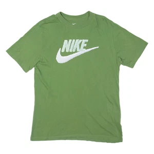 NIKE Mens T-Shirt Green M - Picture 1 of 6
