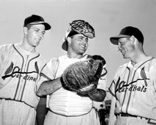 St. Louis Cardinals Joe Garagiola, Cloyd Boyer Jr, and Harry Brecheen 1951 Photo
