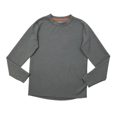 Sudadera Omni-Lana Para Hombre L Grande Gris Elastizada Cuello Redondo Manga Larga Pullover Foto 1 de 4