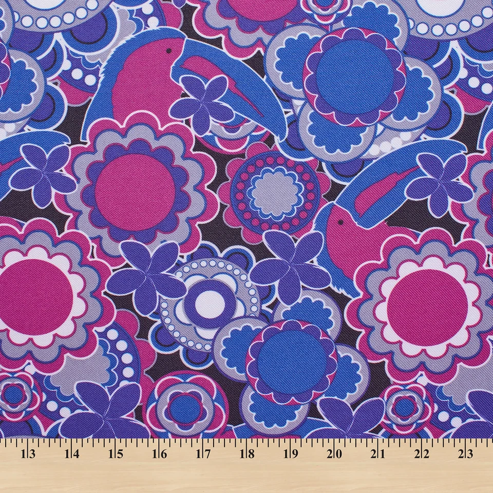 Tela de lona impresa impermeable exterior 60" ancho 600 denier por yarda  Foto 1 de 1