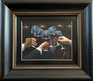 FABIAN PEREZ - FOR A BETTER LIFE IV REFLECTIONS - ORIGINAL PAINTING CANVAS 14x18 - Picture 1 of 5
