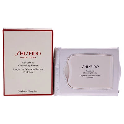 Refreshing Cleansing Sheet by Shiseido for Unisex - 30 Count Wipes - Image 1 of 4