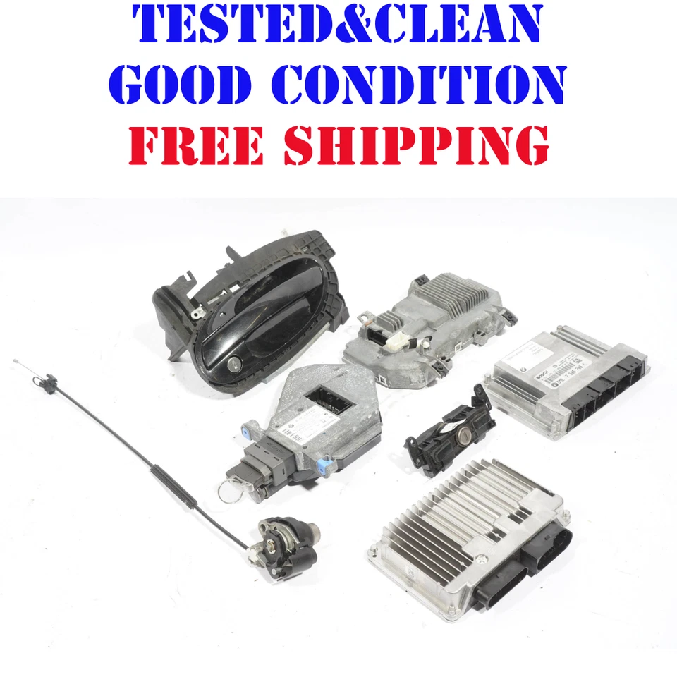 BMW 750Li 2006-2008 Juego de encendido módulo de bloqueo de llave 7 piezas OEM Foto 1 de 4