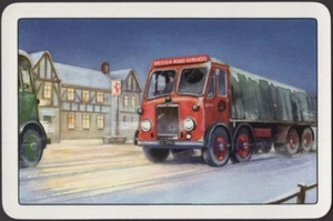 Tarjetas de Juego Tarjeta Única Antigua De Colección BRS FODEN Camión Publicidad Transporte - Imagen 1 de 3