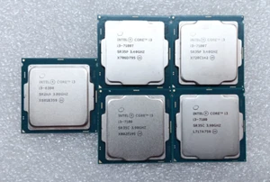 Lot of 5 Intel Core i3 7th Generation Processors i3-7100, i3-7100T, i3-6300 #99 - Picture 1 of 2
