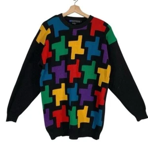 Maglione donna vintage IB Diffusion taglia media retrò oversize anni 90 y2k - Foto 1 di 8