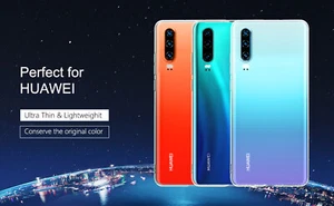 CLEAR Case For Huawei P20 P30 P40 Pro Lite Mate Cover Shockproof Silicone Gel - Picture 1 of 8