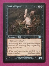 Magic The Gathering PROPHECY WALL OF VIPERS single black card MTG