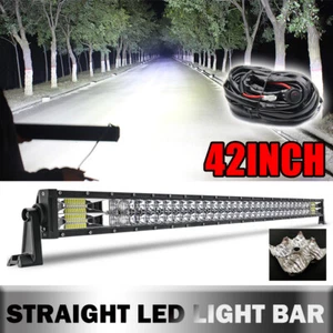 106cm Barre Lumineuse LED 5D 12-24V 300W Feu de Travail Spot Voiture 4x4 Camion - Imagen 1 de 12