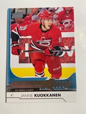 2017-18 UPPER DECK JANNE KUOKKANEN #213 YOUNG GUNS SERIES 1