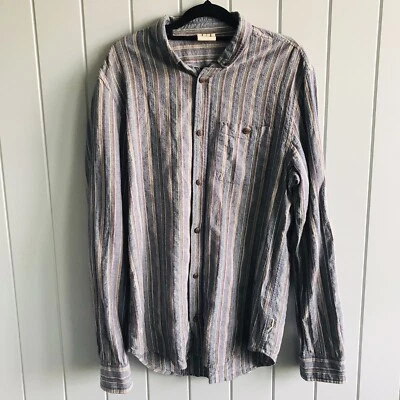 Insight Mens Small Long Sleeve Button Down Striped Shirt Cotton S - image 1 of 4