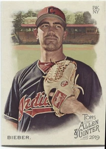 SHANE BIEBER 2019 Allen & Ginter  BASE SHORT PRINT - CLEVELAND INDIANS - #353 - Picture 1 of 1