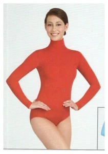 Capezio TB41C 6x-7 girls red zipperback nylon classic - Picture 1 of 4
