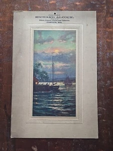 De Colección Envíos Richard Alcock Vino Licores Puros Publicidad Calendario Tarjeta Festus MO - Imagen 1 de 9