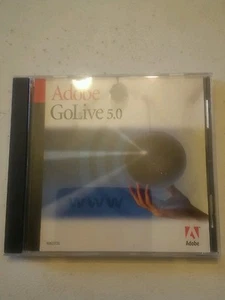 001 Adobe Golive 5.0 CD ROM Software. Vintage 2000 - Picture 1 of 3