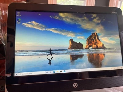 HP All-In-One AIO Desktop PC  20-b010 - Pavilion Win10 AMD E1-120 APU 500GB HD - Image 1 of 4