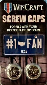 Vanderbilt Commadores Auto Chrome License Plate Frame Screw Cap Set - Picture 1 of 5