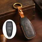 Elegant Cowhide Key Cover for Ford Fiesta For Focus Stylish and Anti drop